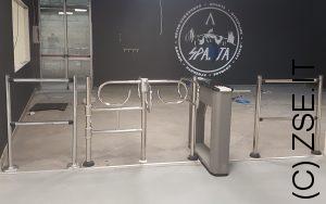 Tornello Orizzontale 4 Bracci o Girello Acciaio Inox per Palestra