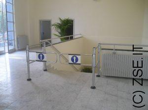 Portello meccanico a spinta per Uscita Libera