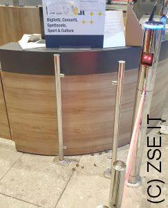 Portello con lettore QRCode per Uscita area Self Supermercato GDO