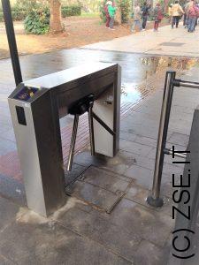 tornello con braccio abbattibile