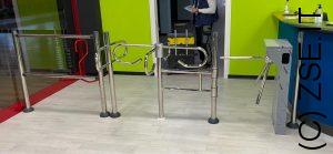 tornello ingresso palestra e tornello orizzontale 4 bracci uscita