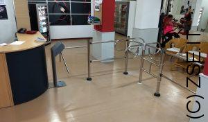 tornello ingresso palestra e tornello orizzontale 4 bracci uscita