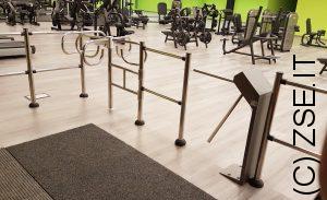 tornello ingresso palestra e girello uscita