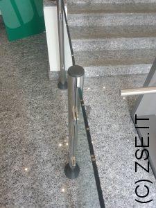 eleganti transenne in cristallo temprato