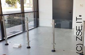 transenne componibili in cristallo temprato