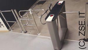 tornello accessi palestra e girello monodirezionale uscita