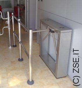 tornello acciaio inox ingresso azienda