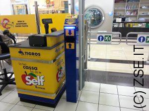 Portello Uscita area Self Supermercato GDO